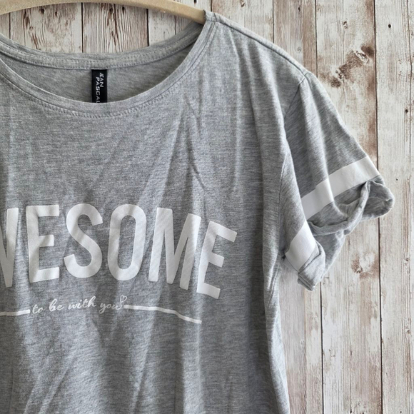 Women's Jean Pascale T-shirt Size S Gray - Picture 2 of 8